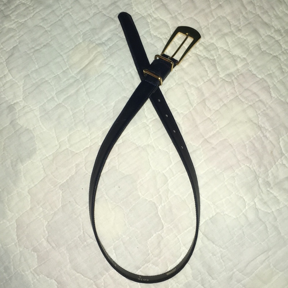 Genuine leather Jacqueline Ferrar Navy Blue belt